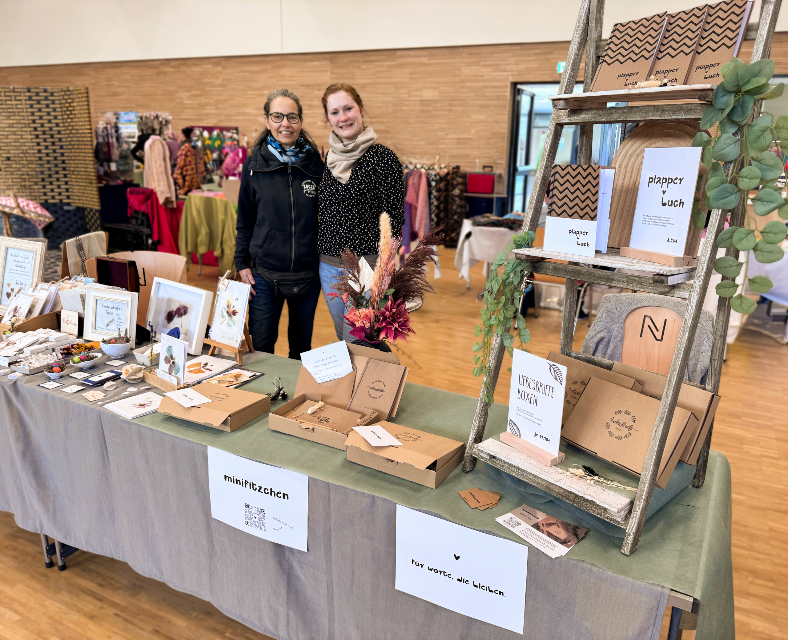 Marktstand von minifitzchen auf einem Kreativmarkt