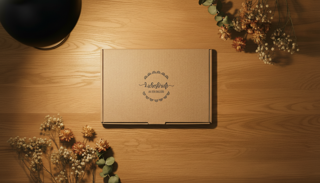 Bild der Liebesbriefe an mein Enkelkind Box mit Trockenblumen
